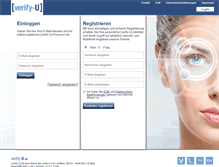 Tablet Screenshot of hbx.verify-u.de